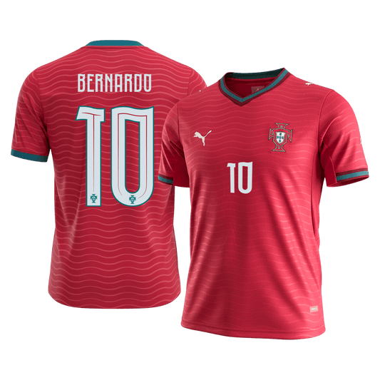 Men's Portugal BERNARDO Home Jersey #10 World Cup 2026