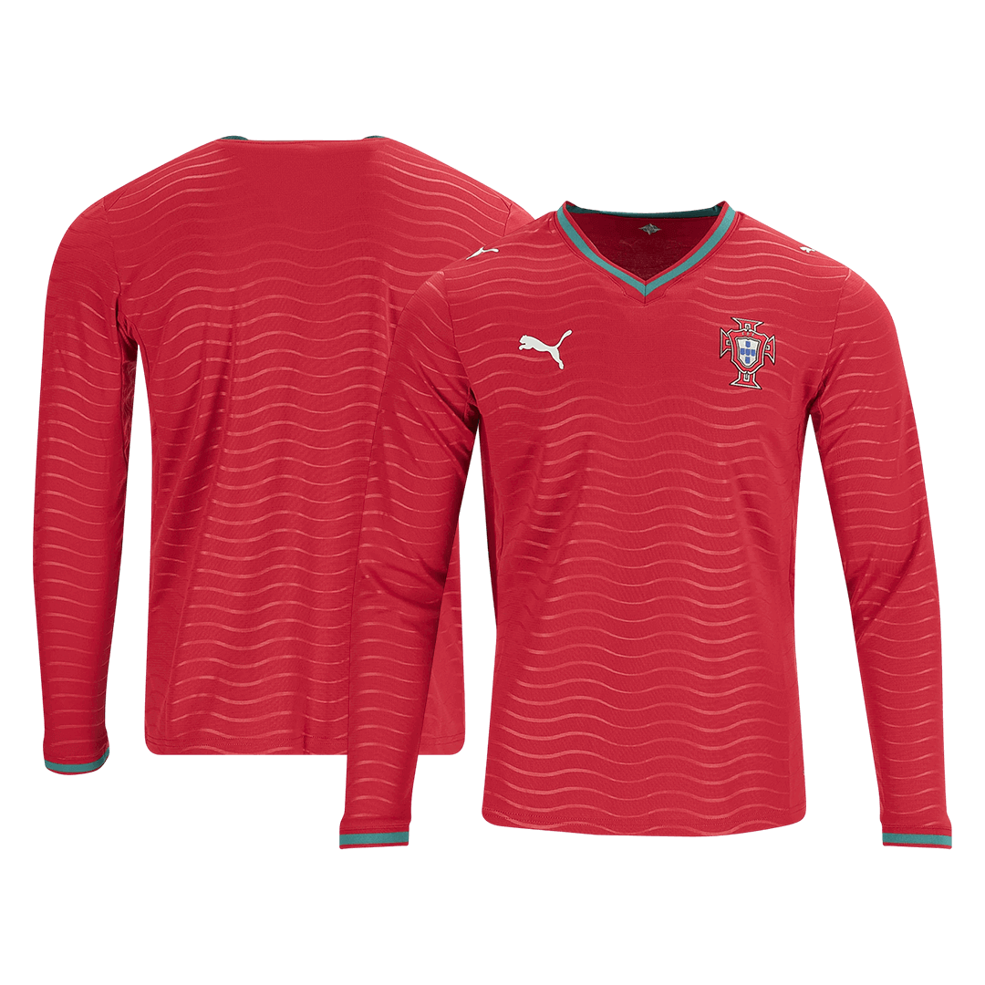 Authentic Portugal Home Long Sleeve Soccer Jersey 2026