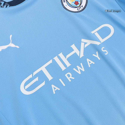 RODRIGO #16 Manchester City Home Football Shirt - UCL