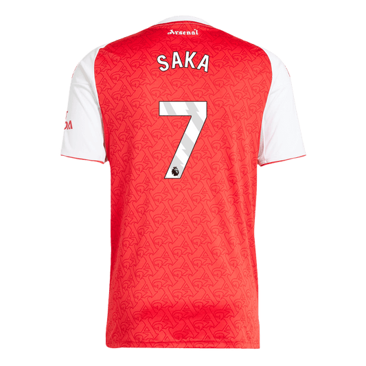 SAKA #7 Arsenal Home Soccer Jersey 2025/26 Red