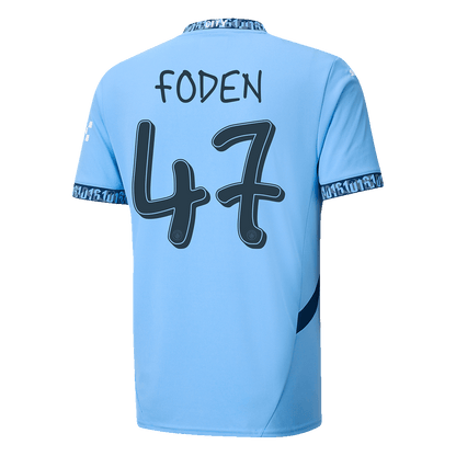 FODEN #47 Manchester City Home Football Shirt - UCL