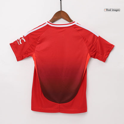 Kid's Manchester United Home Football Shirt (Shirt+Shorts) 2024/25