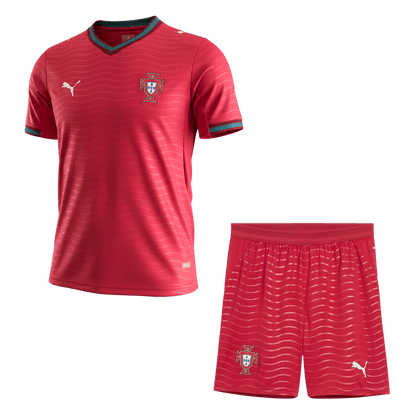 Portugal Home Soccer Jersey Kit(Jersey+Shorts) 2026