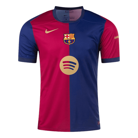 Barcelona Home Football Shirt 2024/25 - Spotify Logo Without Text
