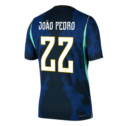Authentic JOÃO PEDRO #22 Brazil Away Football Shirt 2026