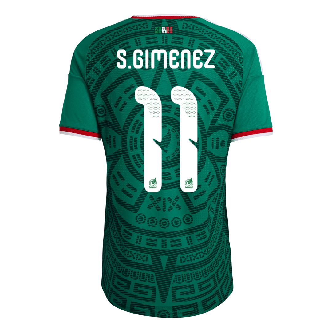 Mexico S.GIMENEZ #11 Men's Home Jersey 2026 World Cup - Slim Fit