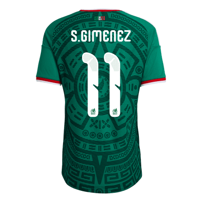 Mexico S.GIMENEZ #11 Men's Home Jersey 2026 World Cup - Slim Fit
