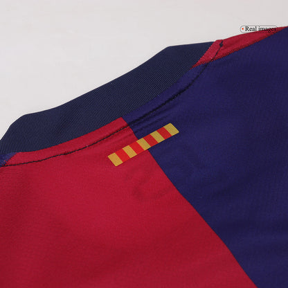 Barcelona Home Football Shirt 2024/25 - Spotify Logo Without Text
