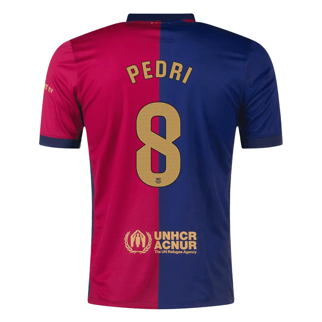 PEDRI #8 Barcelona Home Football Shirt 2024/25