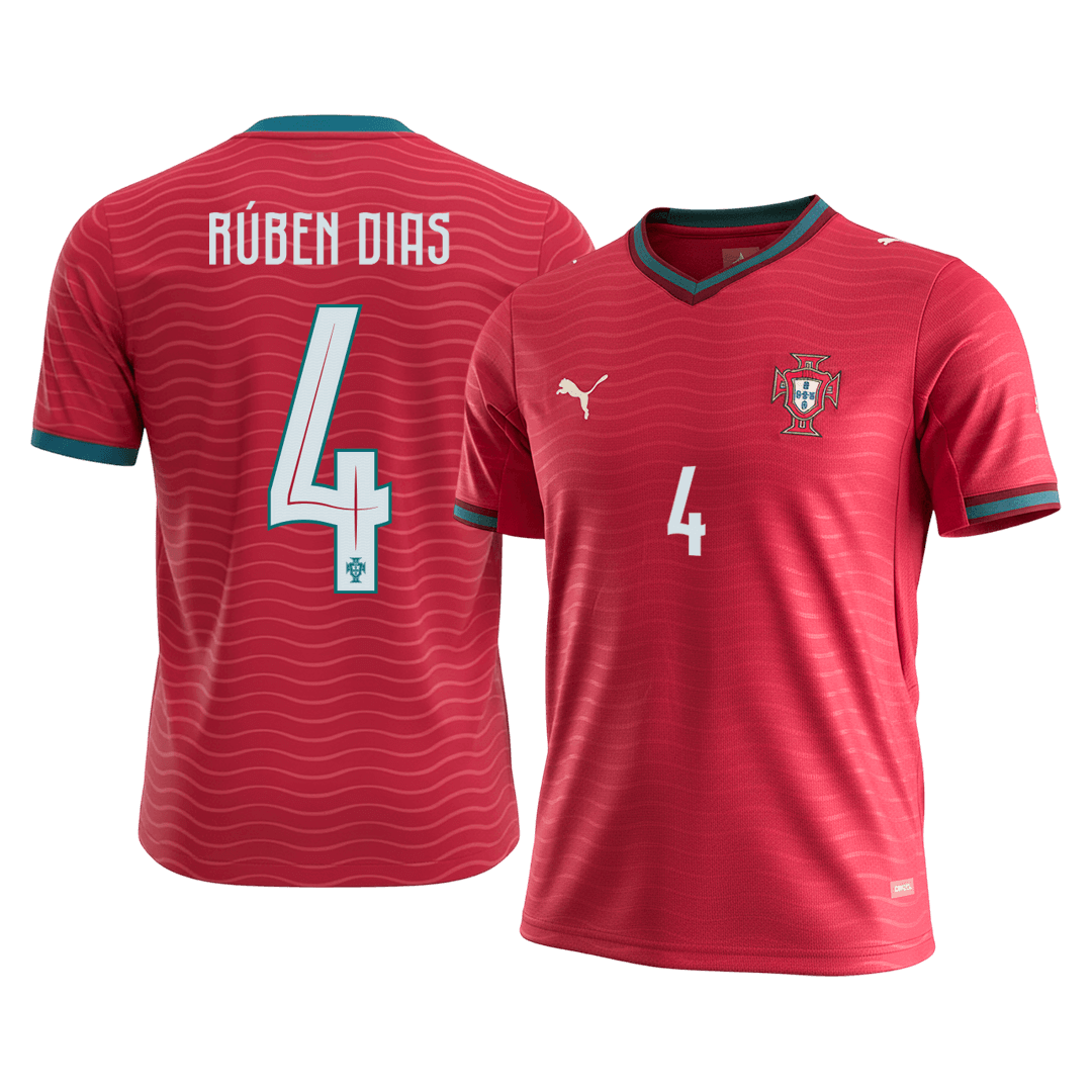 Men's Portugal RÚBEN DIAS Home Jersey #4 World Cup 2026