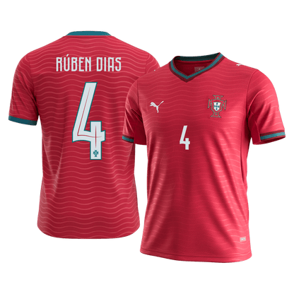 Men's Portugal RÚBEN DIAS Home Jersey #4 World Cup 2026