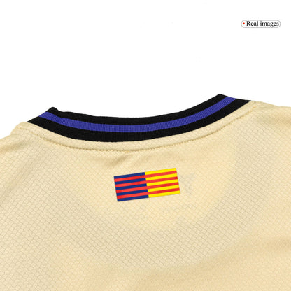 Kid's Barcelona Away Soccer Jersey Kit(Jersey+Shorts+Socks) 2025/26 Yellow&Black