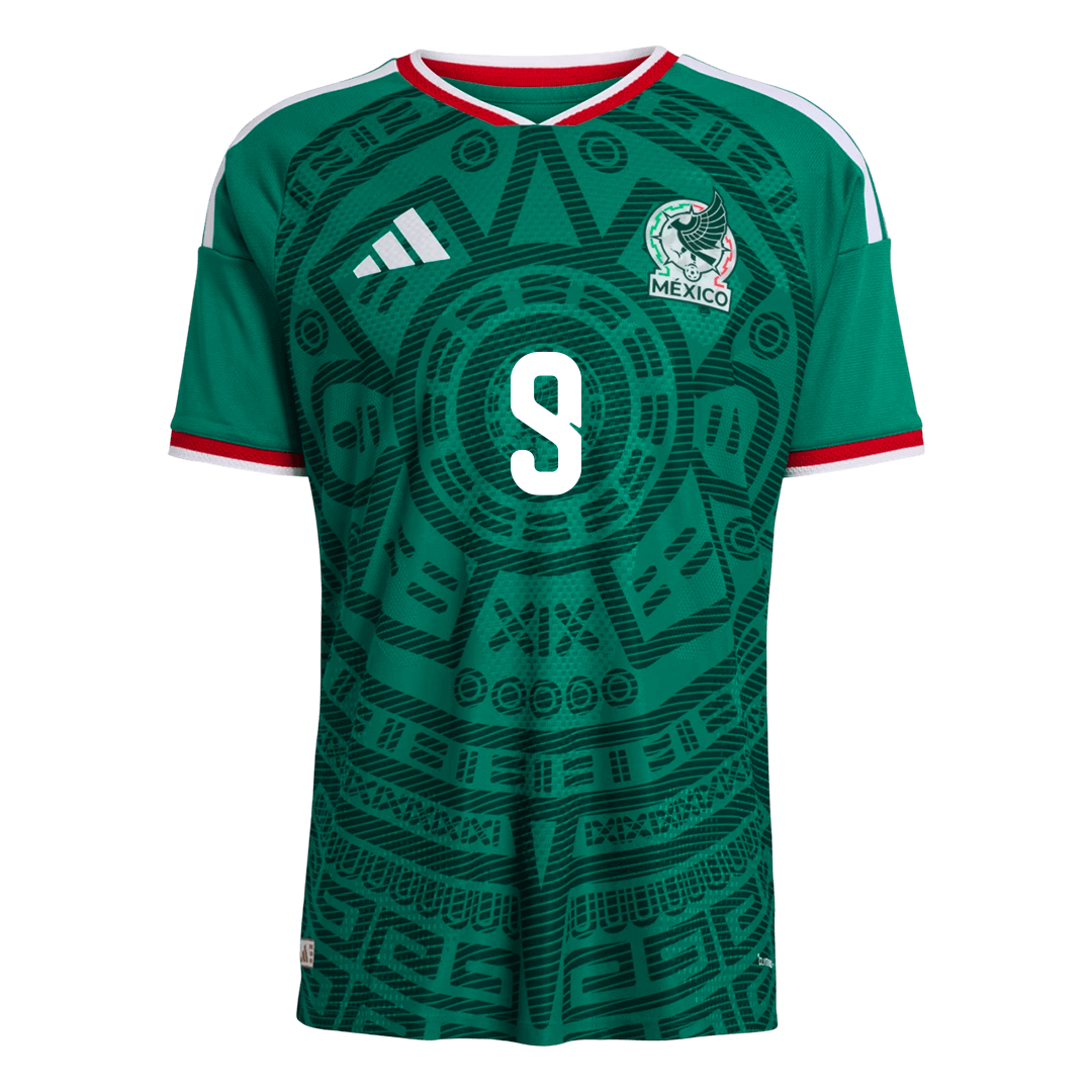Men's Mexico Raúl #9 Home Jersey 2026 World Cup Version - Slim Fit