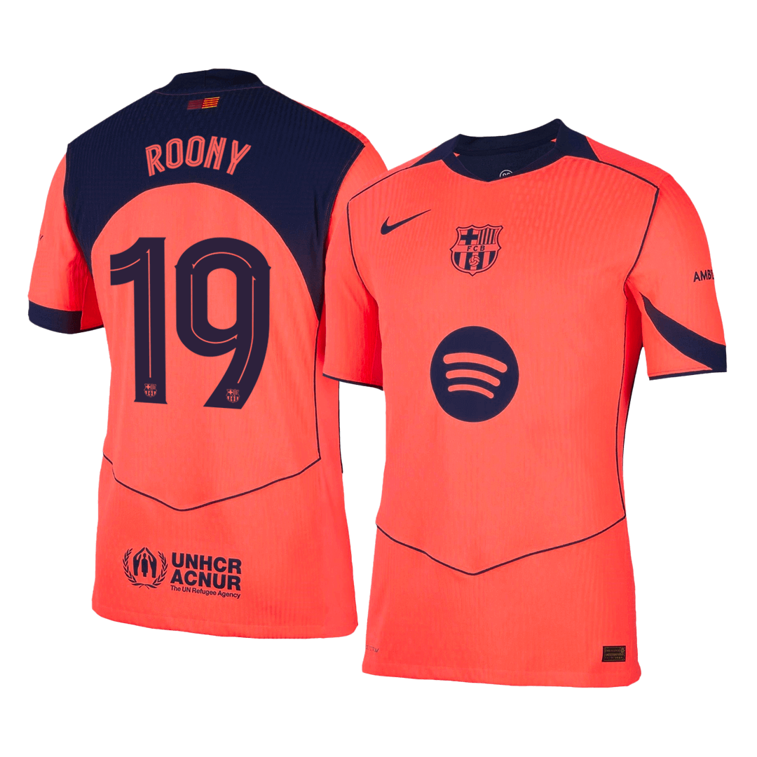 Authentic ROONY #19 Barcelona Third Away Soccer Jersey 2025/26