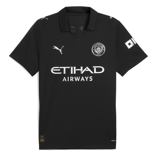 Manchester City Away Soccer Jersey 2025/26 Black