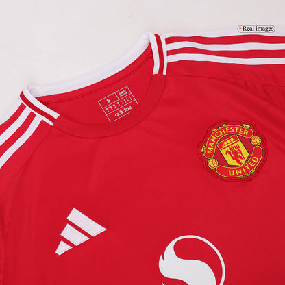 Manchester United Home Long Sleeve Football Shirt 2024/25