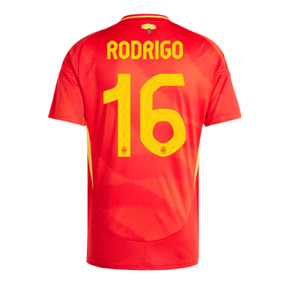 RODRIGO #16 Spain Home Soccer Jersey Euro 2024
