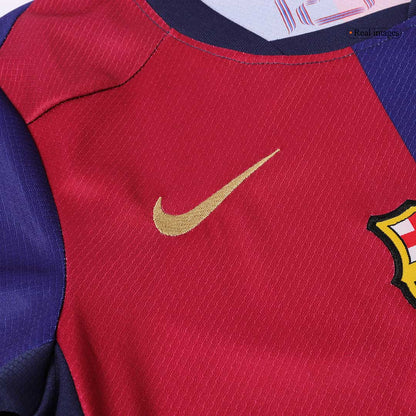 Kid's Barcelona Home Football Shirt Kit(Shirt+Shorts) 2024/25 - COLDPLAY