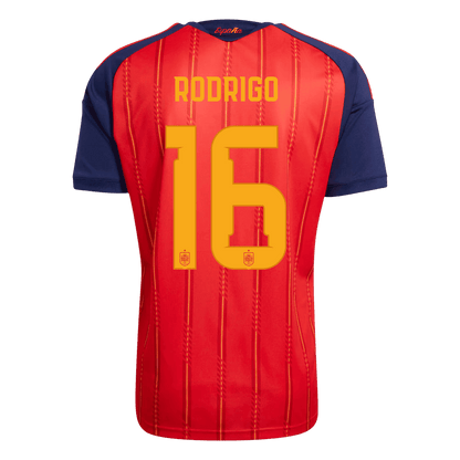 Authentic RODRIGO #16 Spain Home Soccer Jersey 2026