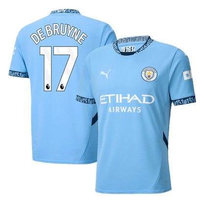 DE BRUYNE #17 Manchester City Home Football Shirt