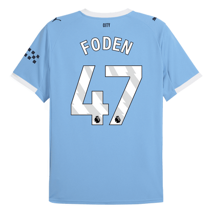 FODEN #47 Manchester City Home Soccer Jersey 2025/26 Blue