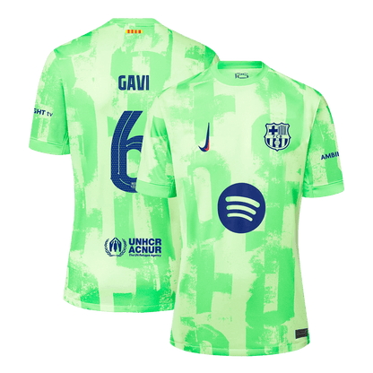 GAVI #6 Barcelona Third Away Soccer Jersey - UCL£¨Spotify Logo Without Text£©