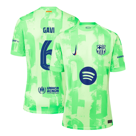GAVI #6 Barcelona Third Away Soccer Jersey - UCL£¨Spotify Logo Without Text£©