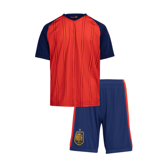 Spain Home Kids Kit (Shirt + Shorts) World Cup 2026