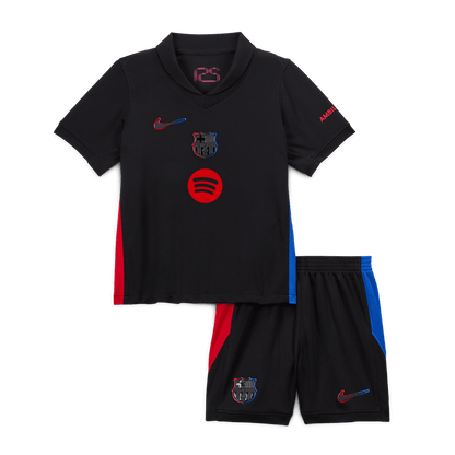 Kids Barcelona Custom Away Soccer Kits 2024/25 - Spotify Logo Without Text