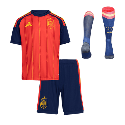 Spain Home Kids Kit (Shirt + Shorts + Socks) World Cup 2026