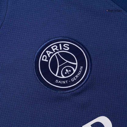 KVARATSKHELIA #7 PSG Fourth Away Soccer Jersey 2024/25 Navy - UCL