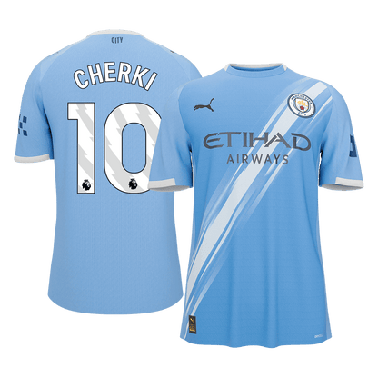 CHERKI #10 Manchester City Home Soccer Jersey 2025/26