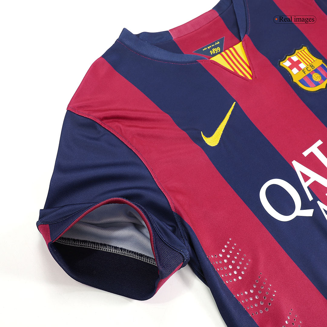 Retro SUÁREZ  #9 2014/15 Barcelona Home Soccer Jersey