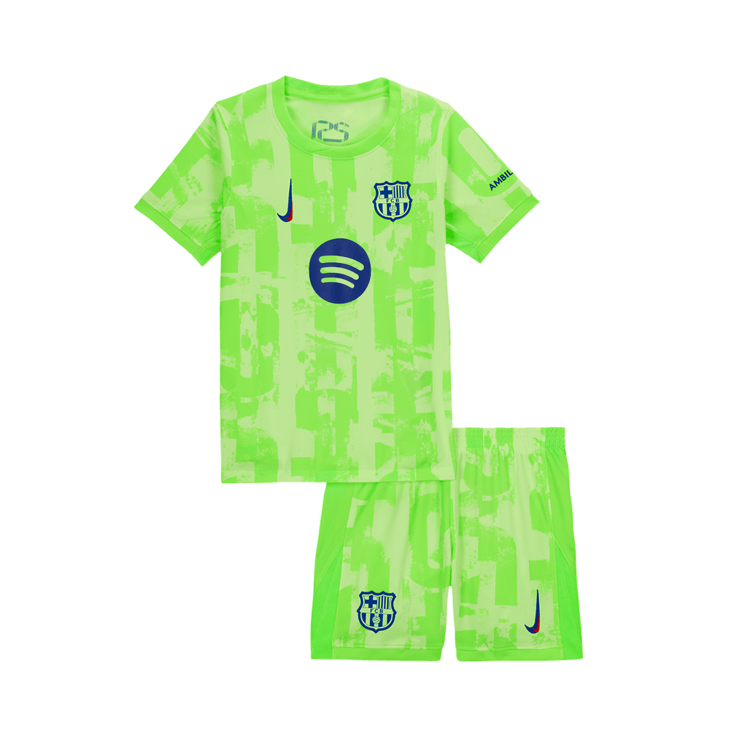 Kids Barcelona Custom Third Away Soccer Kits 2024/25