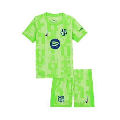Kids Barcelona Custom Third Away Soccer Kits 2024/25