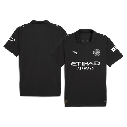 Manchester City Away Soccer Jersey 2025/26 Black