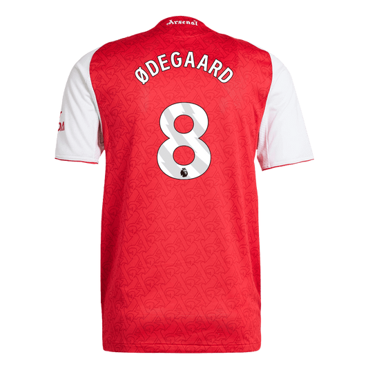 Authentic ØDEGAARD #8 Arsenal Home Soccer Jersey 2025/26 Red