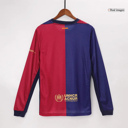 Barcelona Home Long Sleeve Football Shirt 2024/25