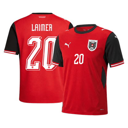 Men's Austria LAIMER Home Jersey #20 World Cup 2026
