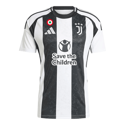 Juventus Home Soccer Jersey 2024/25- Save The Children Sponsor