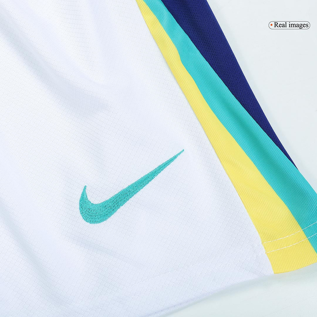 Kid's Brazil Away Soccer Jersey Kit(Jersey+Shorts) Copa America 2024