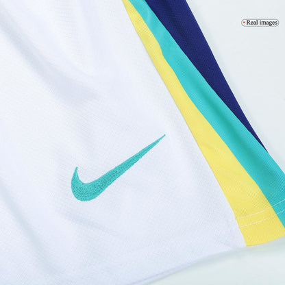 Kid's Brazil Away Soccer Jersey Kit(Jersey+Shorts) Copa America 2024