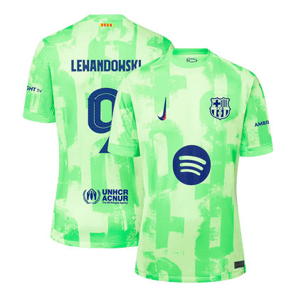 LEWANDOWSKI #9 Barcelona Third Away Soccer Jersey - UCL£¨Spotify Logo Without Text£©