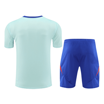 Spain Pre-Match Soccer Jersey Kit(Jersey+Shorts) Euro 2024