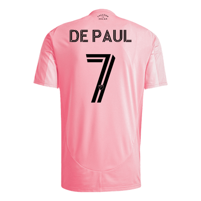 DE PAUL #7 Inter Miami Home Soccer Jersey 2025 Pink