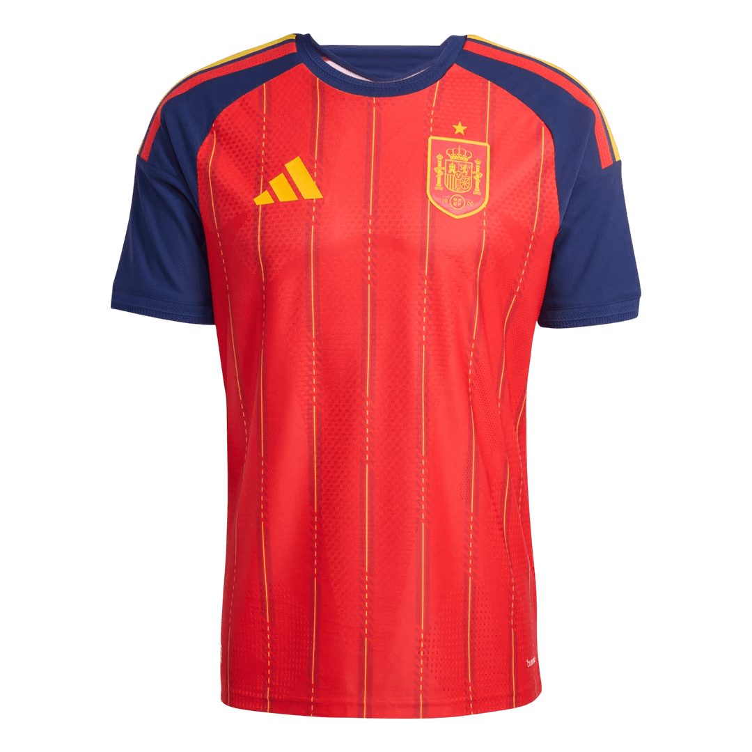 Men's Spain Home Shirt World Cup 2026 Version - Slim Fit
