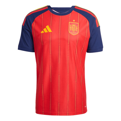 Men's Spain Home Shirt World Cup 2026 Version - Slim Fit