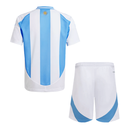 Kid's Argentina Home Soccer Jersey Kit(Jersey+Shorts) 2024