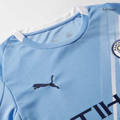 RODRIGO #16 Manchester City Home Soccer Jersey 2025/26 Blue