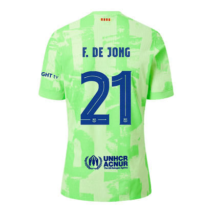 Authentic F.DE JONG #21 Barcelona Third Away Soccer Jersey 2024/25 - UCL